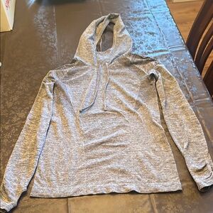 Women’s Athletic Hoodie Gray, MPG, Size small, stretchy, CUTE!